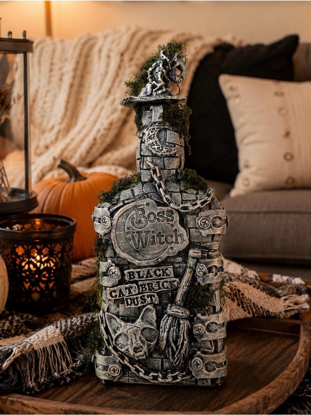 Handmade Witchy Oddities Gothic Bottle Decor